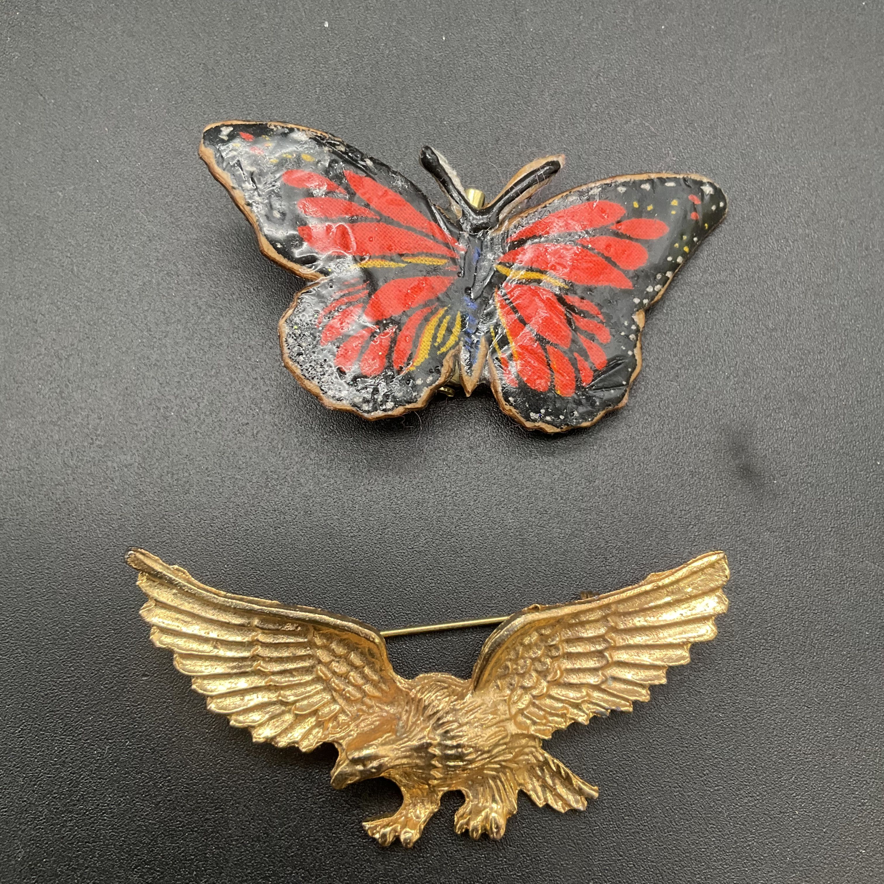 Animal Brooch Jewelry Lot of 9 Vintage and Modern T-Rex Eagle Leopard Elephant - Image 7