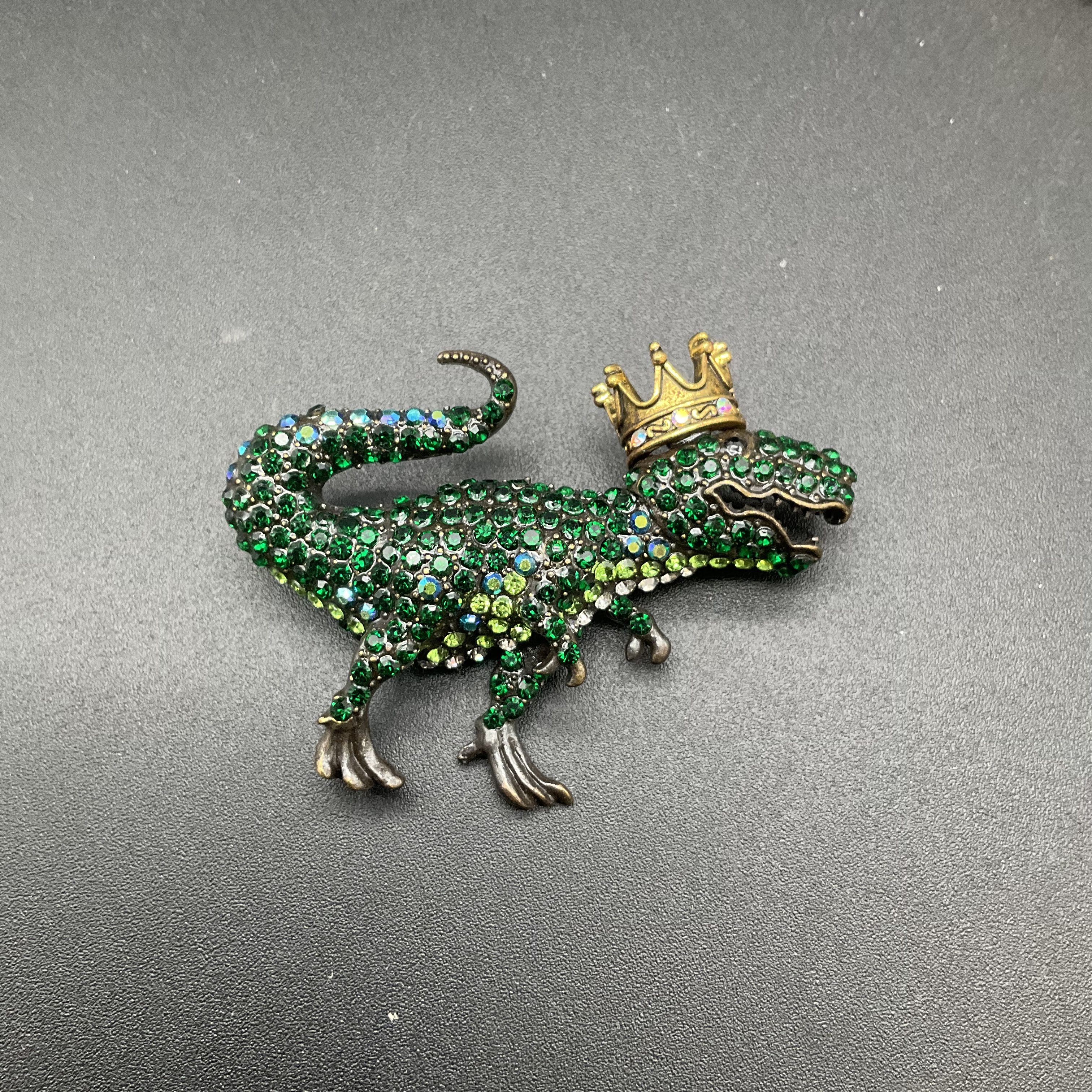 Animal Brooch Jewelry Lot of 9 Vintage and Modern T-Rex Eagle Leopard Elephant - Image 8