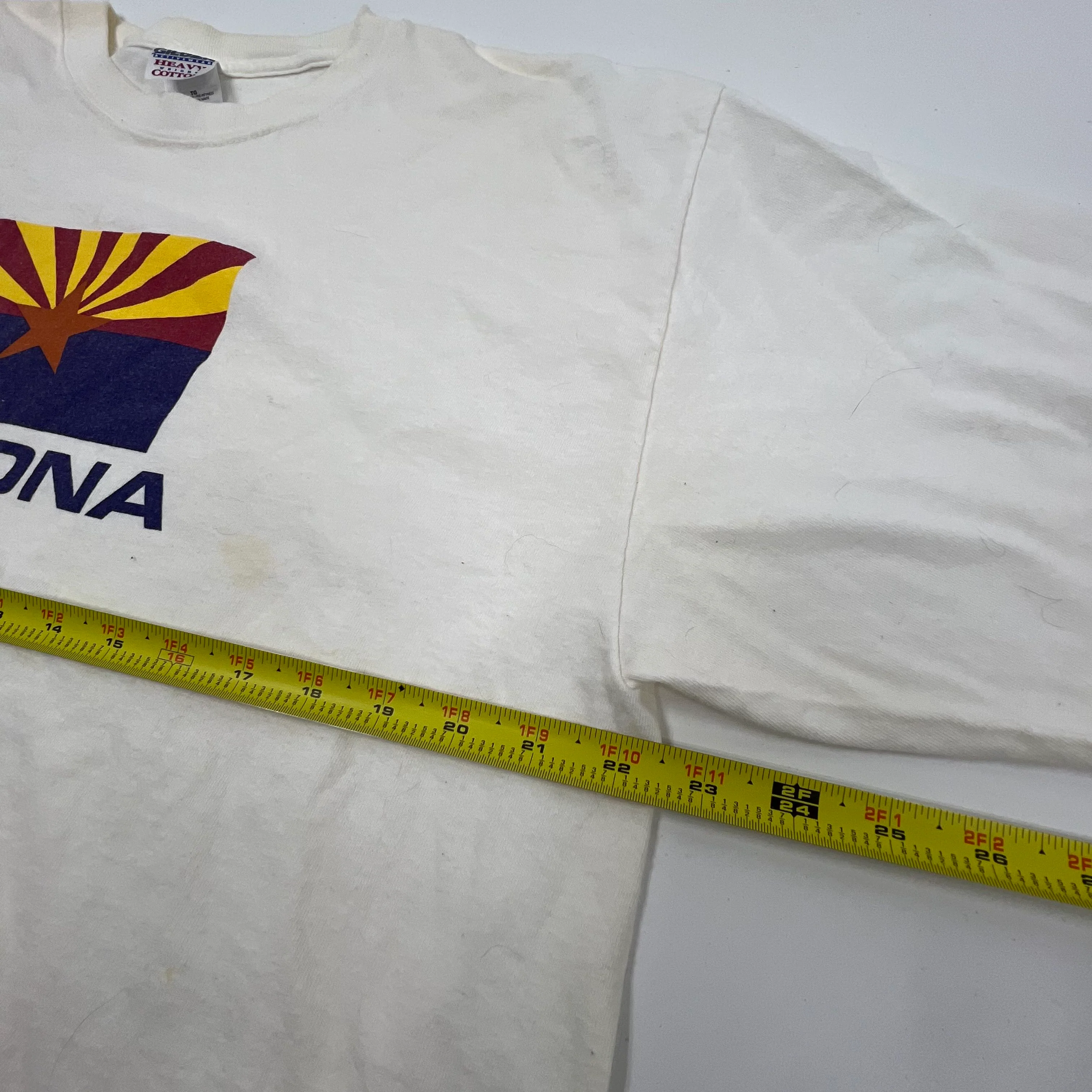 Arizona Flag Graphic Short Sleeve T-Shirt Gildan Cotton Adult Size XL *Staining - Image 8