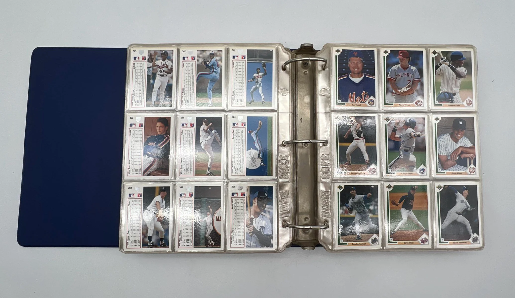 Baseball Card Lot Early 1990s Upper Deck Large Binder Collection See Photos - Image 4