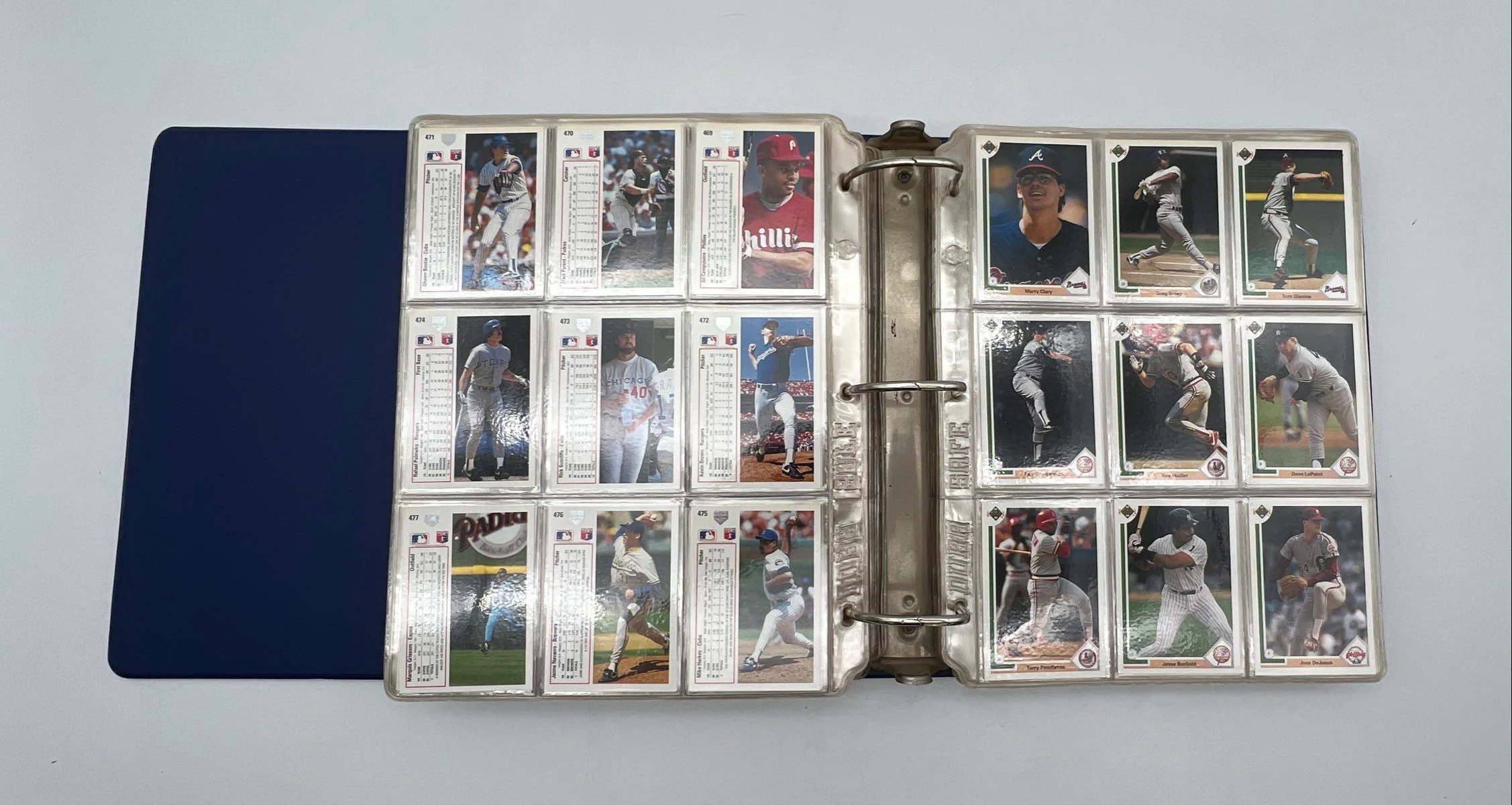 Baseball Card Lot Early 1990s Upper Deck Large Binder Collection See Photos - Image 5