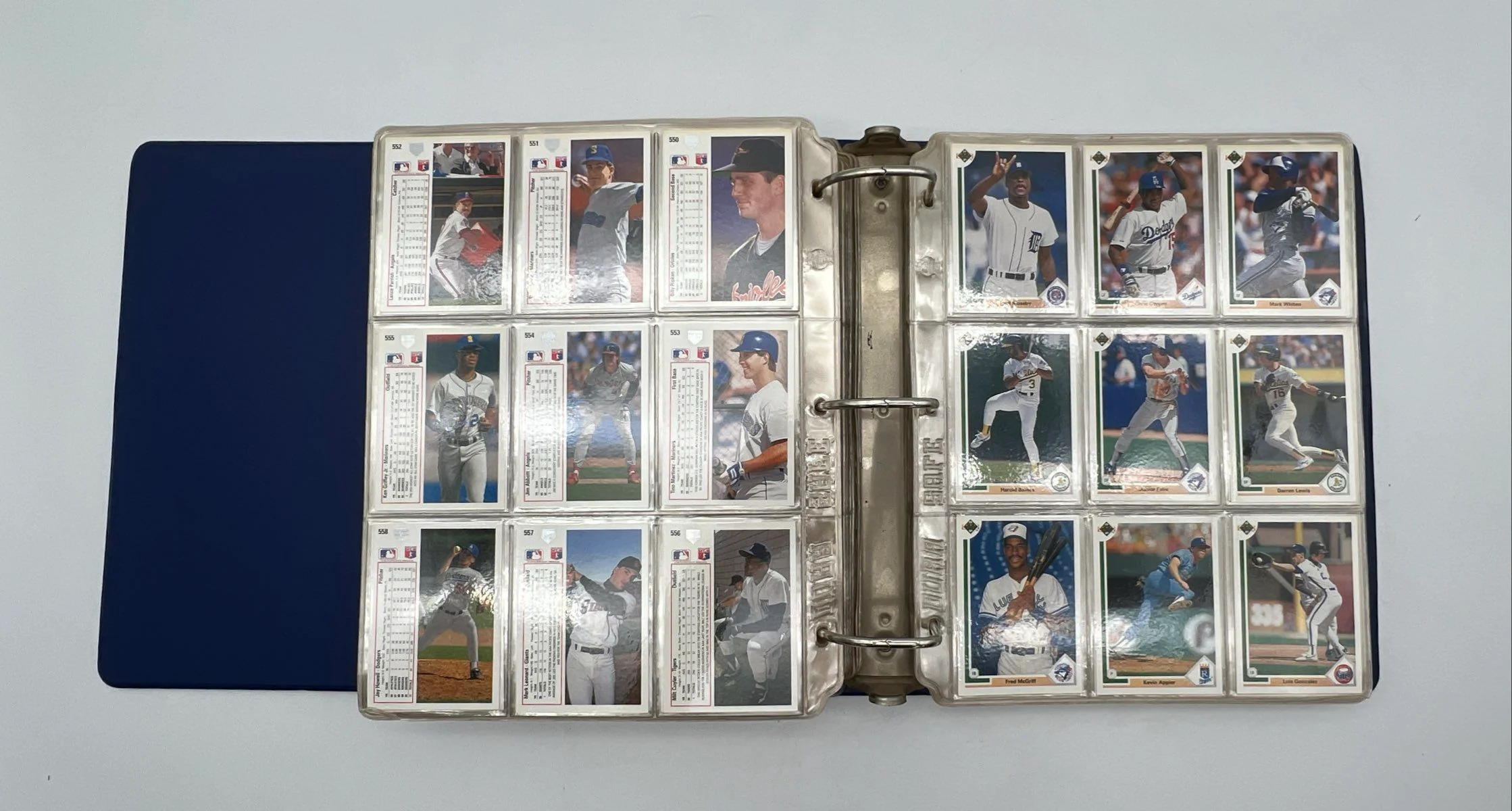 Baseball Card Lot Early 1990s Upper Deck Large Binder Collection See Photos - Image 6