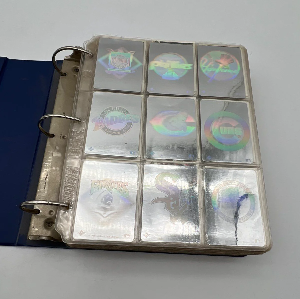 Baseball Card Lot Early 1990s Upper Deck Large Binder Collection See Photos - Image 9