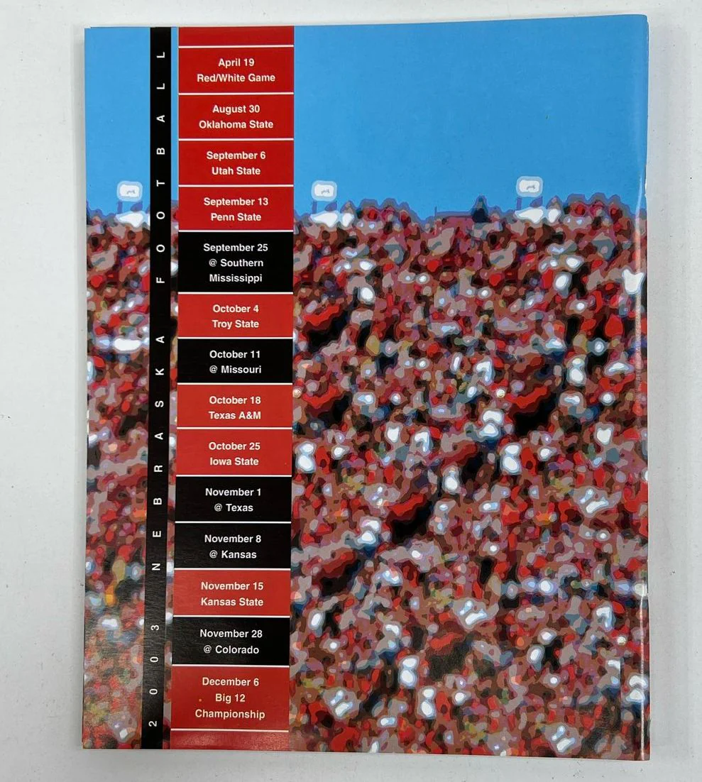 Collectible Sports Memorabilia NE Huskers Game Program & Media Guide Books Lot - Image 4