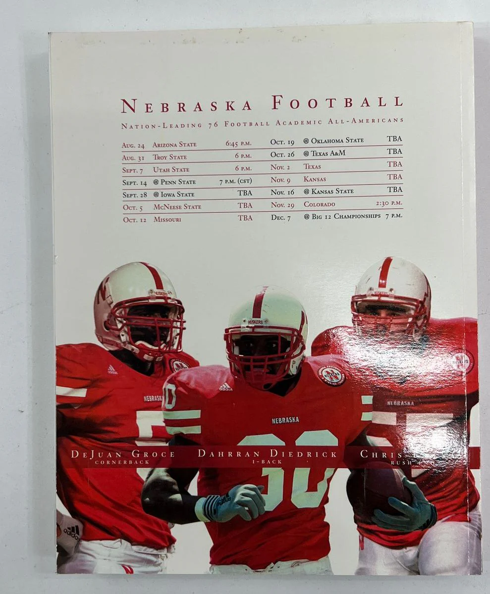 Collectible Sports Memorabilia NE Huskers Game Program & Media Guide Books Lot - Image 5