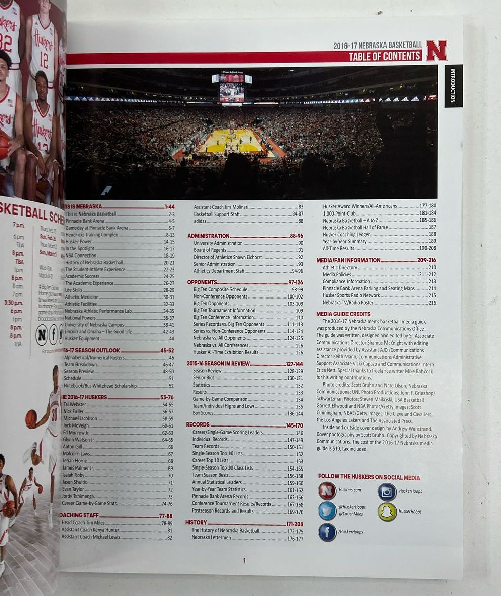 Collectible Sports Memorabilia NE Huskers Game Program & Media Guide Books Lot - Image 8