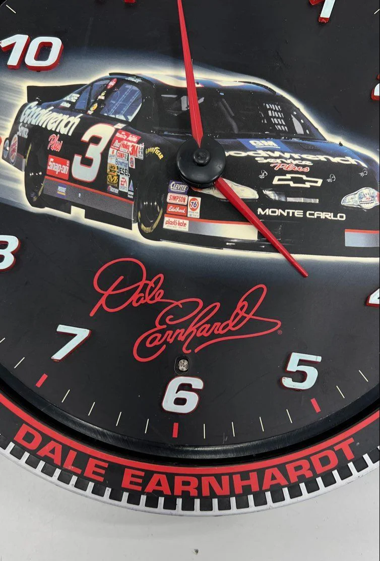 Dale Earnhardt #3 Racing Wall Clock 7 Time Champion 13" Vintage 2000 Goodwrench - Image 3
