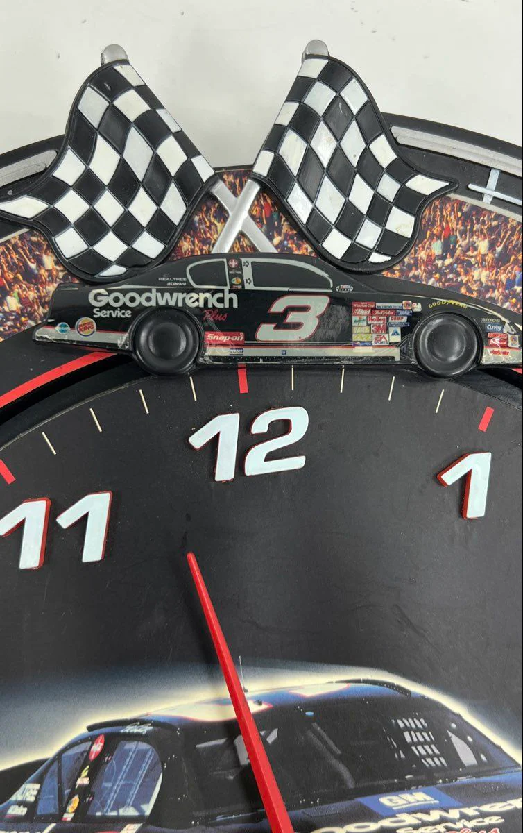 Dale Earnhardt #3 Racing Wall Clock 7 Time Champion 13" Vintage 2000 Goodwrench - Image 5