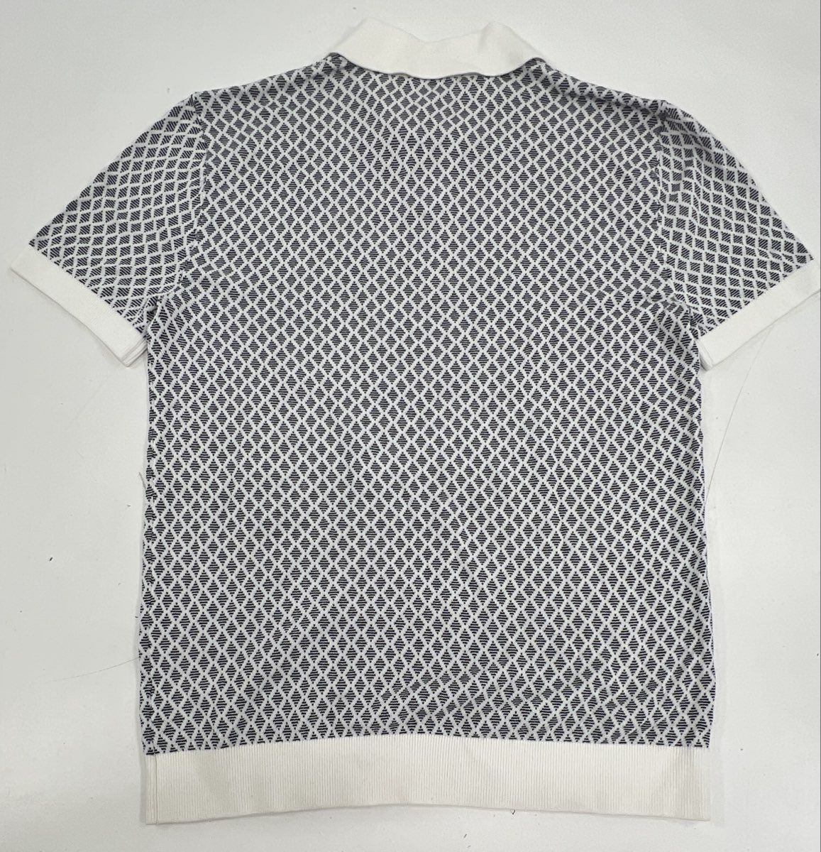 Express Men's Lot of 2 Short Sleeve Knit Polo Shirts Geometric Pattern NWT L S - Image 12