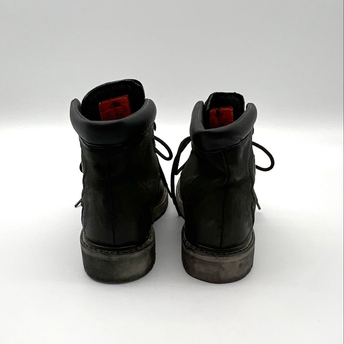 Harley Davidson D91005 Black Leather Ankle Motorcycle Boots Men's Size 7.5 - Image 3
