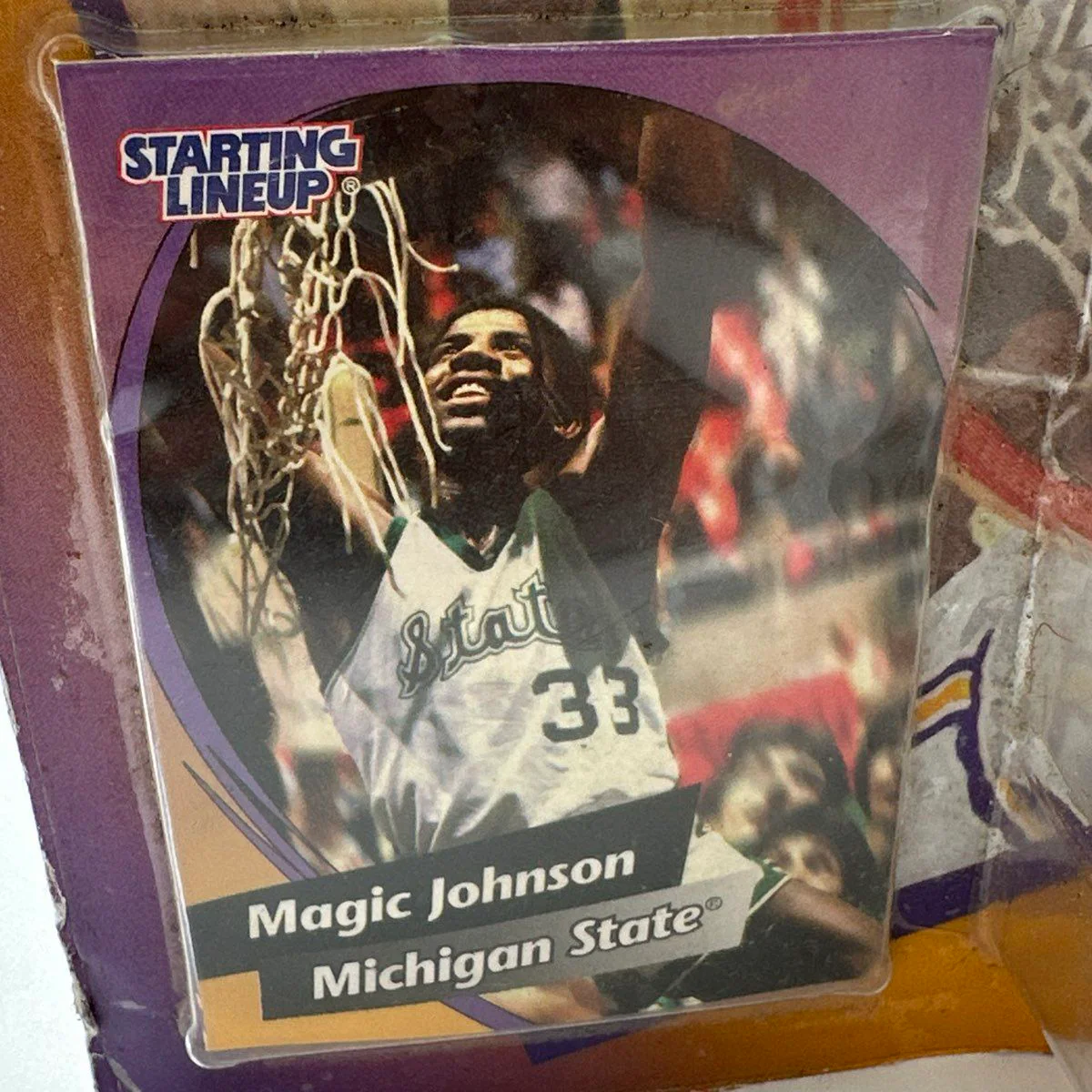 Hasbro Magic Johnson Starting Lineup 1998 Edition Michigan State Sealed MOC - Image 4
