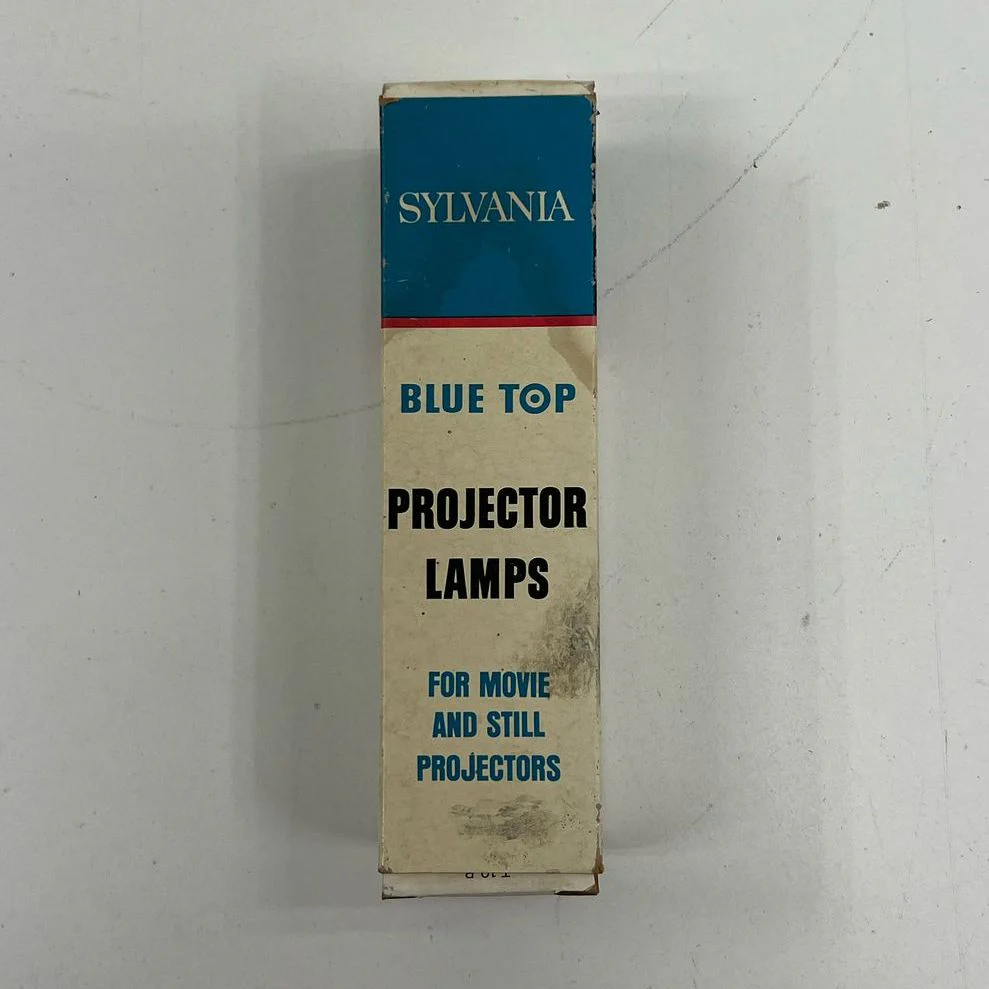 IOB Vintage Sylvania Movie & Still Projector Lamp Bulb Blue Top 300w Light Bulb - Image 3