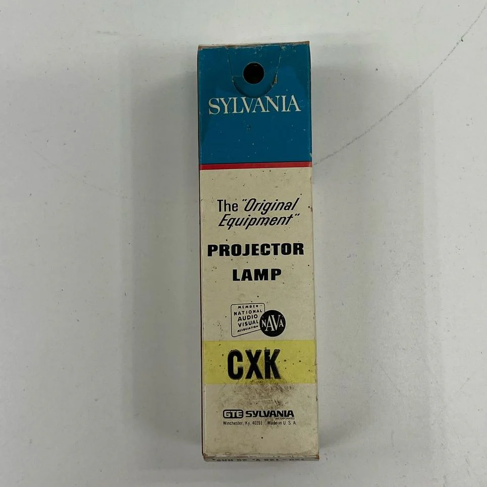 IOB Vintage Sylvania Movie & Still Projector Lamp Bulb Blue Top 300w Light Bulb - Image 4