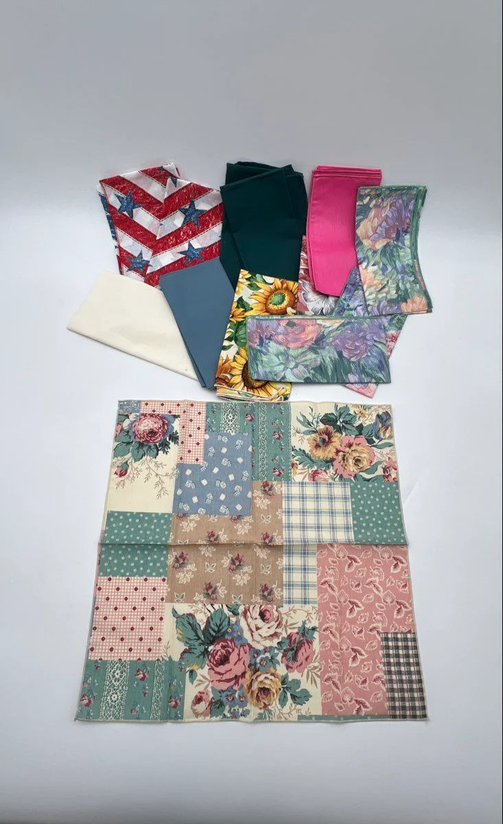 Longaberger Basket Accessories Lot 15 Pc Liners Handle Wraps Cloth Napkins Mixed - Image 7