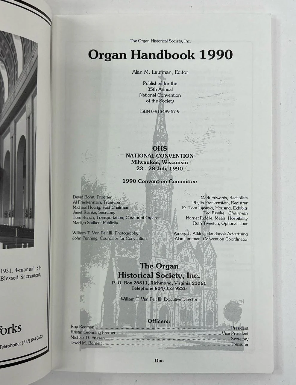 Lot Of 2 Organ Handbooks Vintage c1990 & c1969 Hardcover & Paperback - Image 5