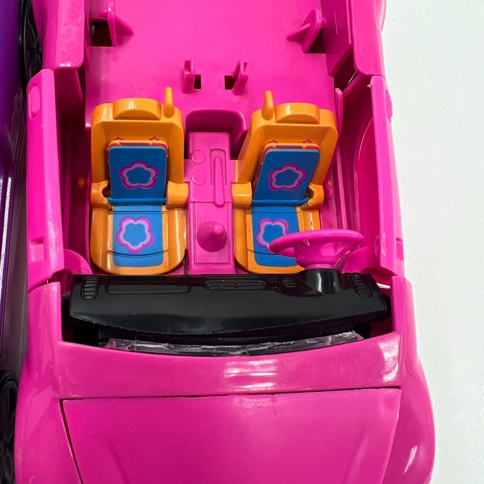 Lot of 2 Polly Pocket Cars Purple Pink Convertible 2003 Mattel *Damaged - Image 8