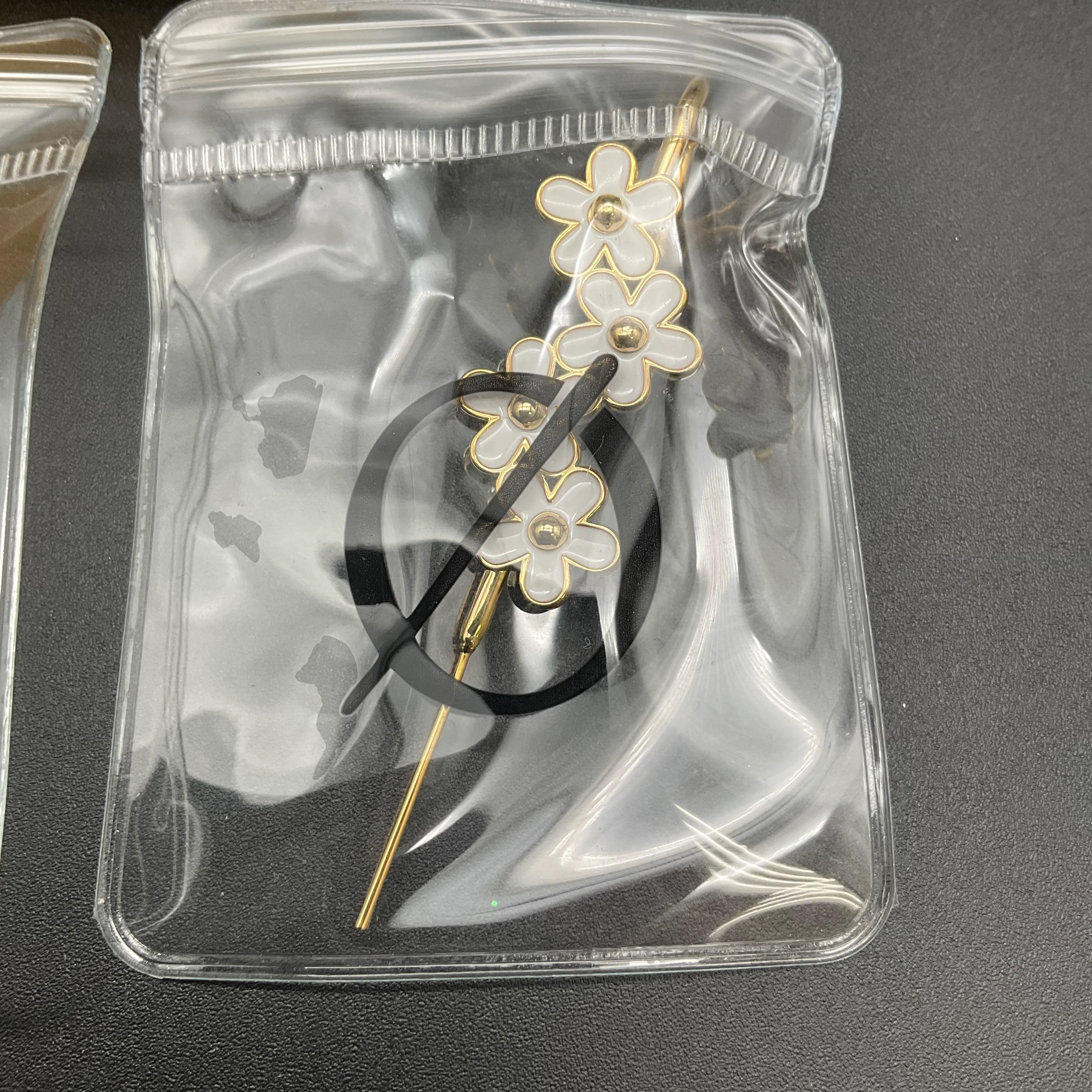 Oreylo Helix Hook Earrings Lot of 5 Heart Cross Rose Flower Gold Tone - Image 4