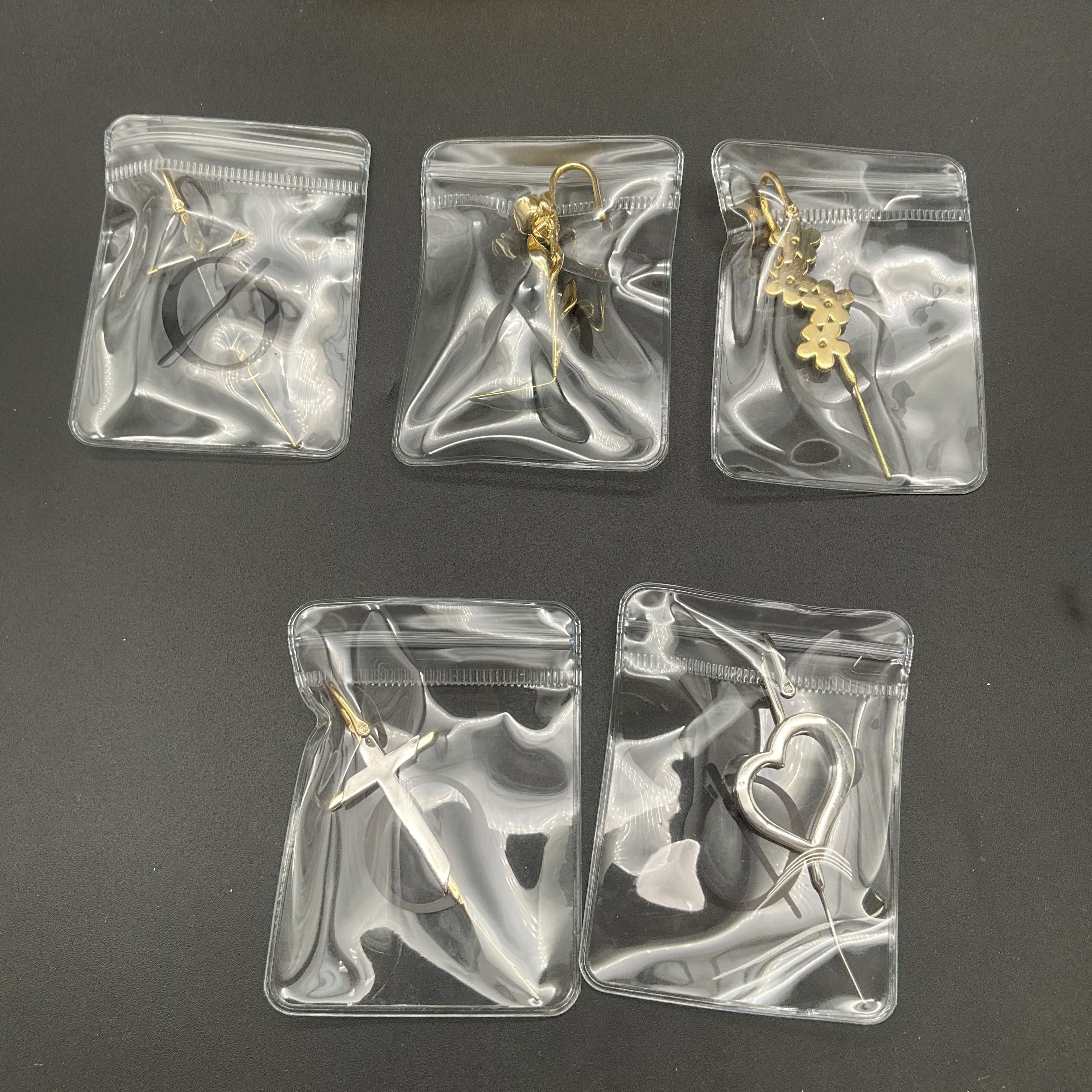 Oreylo Helix Hook Earrings Lot of 5 Heart Cross Rose Flower Gold Tone - Image 7