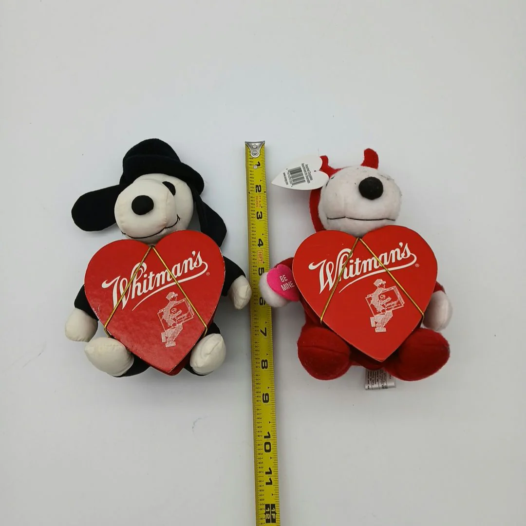 Peanuts Snoopy Plush Lot Whitman's Sampler Valentine's Day Tuxedo Devil Vintage - Image 9