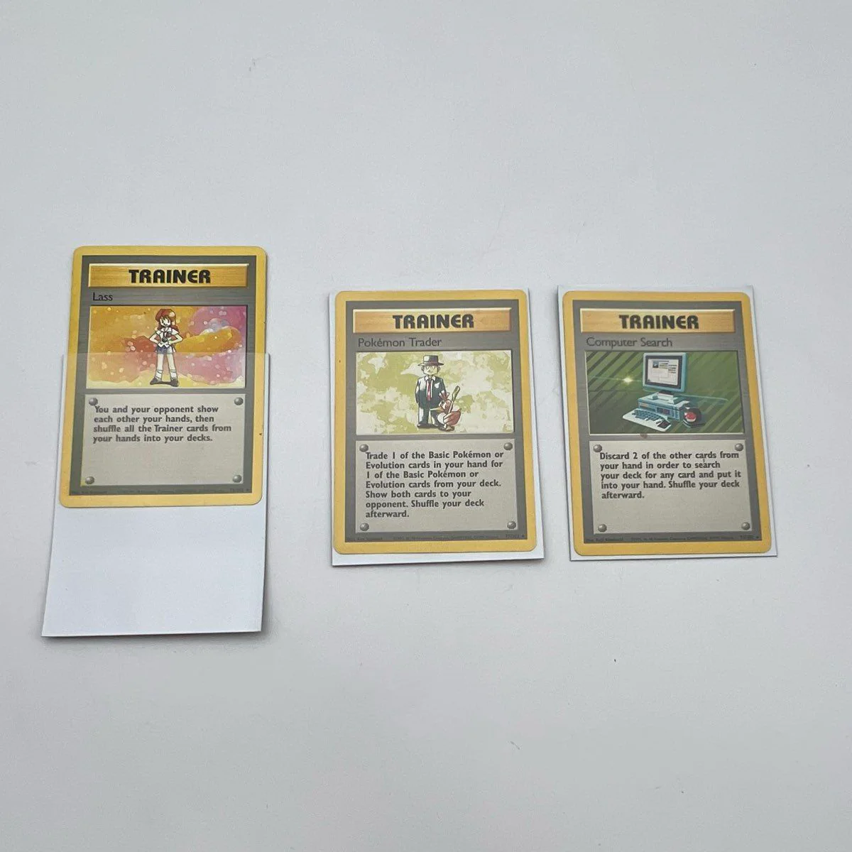 Pokemon Card Lot Base Set Rare Trainers Lass Pokemon Trader Computer Search - Image 2