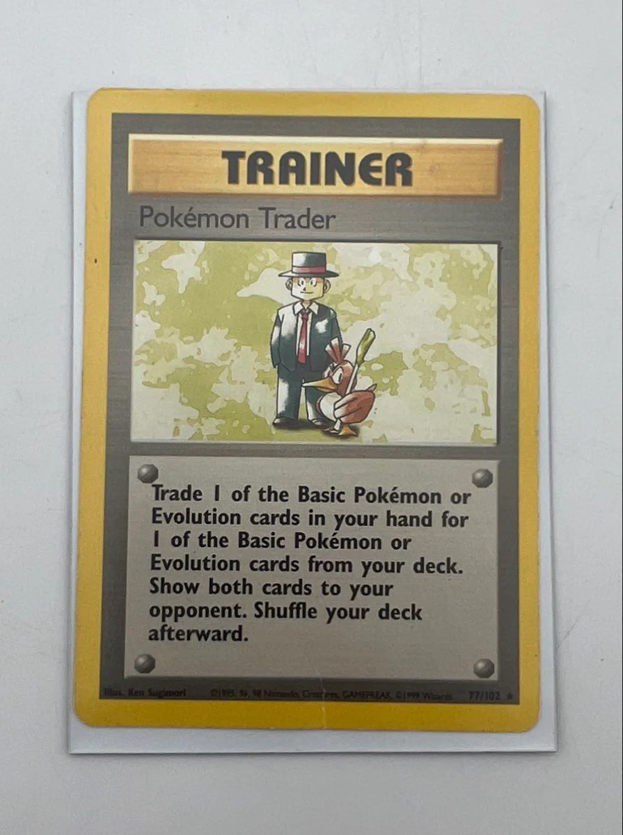 Pokemon Card Lot Base Set Rare Trainers Lass Pokemon Trader Computer Search - Image 5