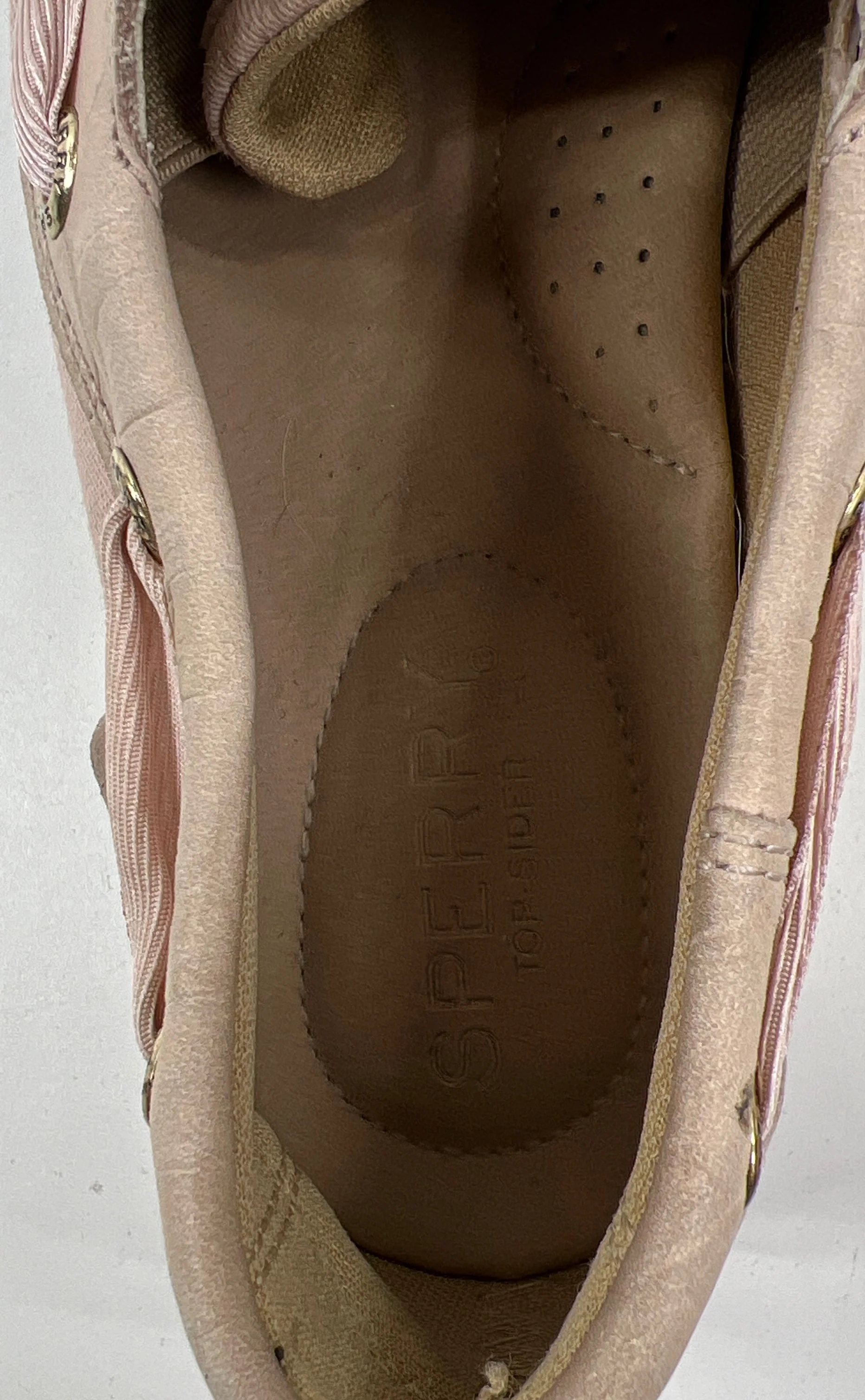 Sperry Pink Leather? Loafer Slip In Casual Lace Up Shoes Women's Size 7 - Image 12