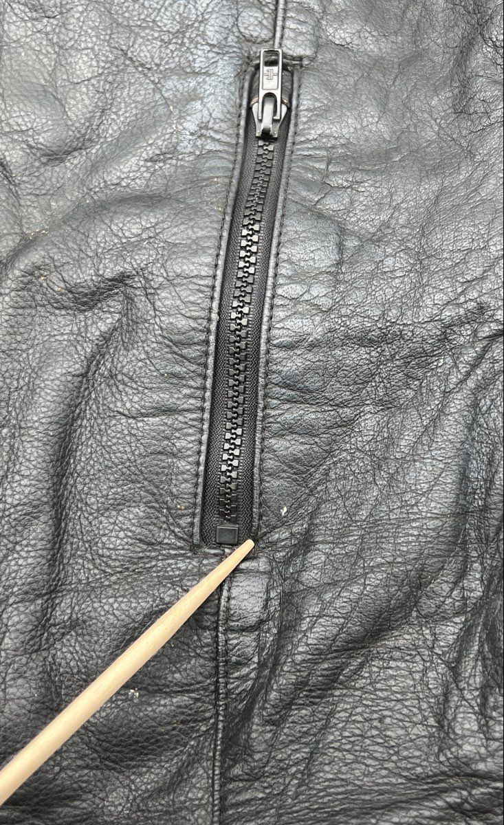 True Element Men's Black Tactical Leather Motorcycle Vest Side Straps XL - Image 7