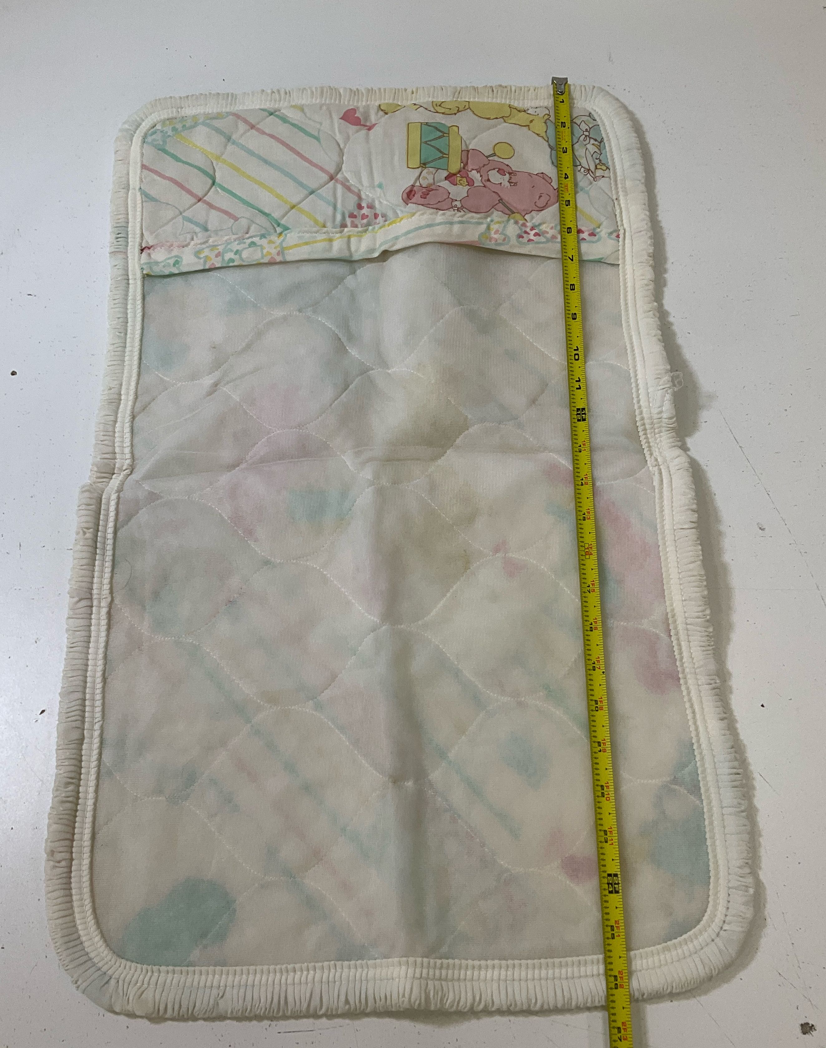 Vintage Care Bears Baby Linens & Flannel Scraps 6 Pieces Baby Hugs Baby Tugs - Image 5