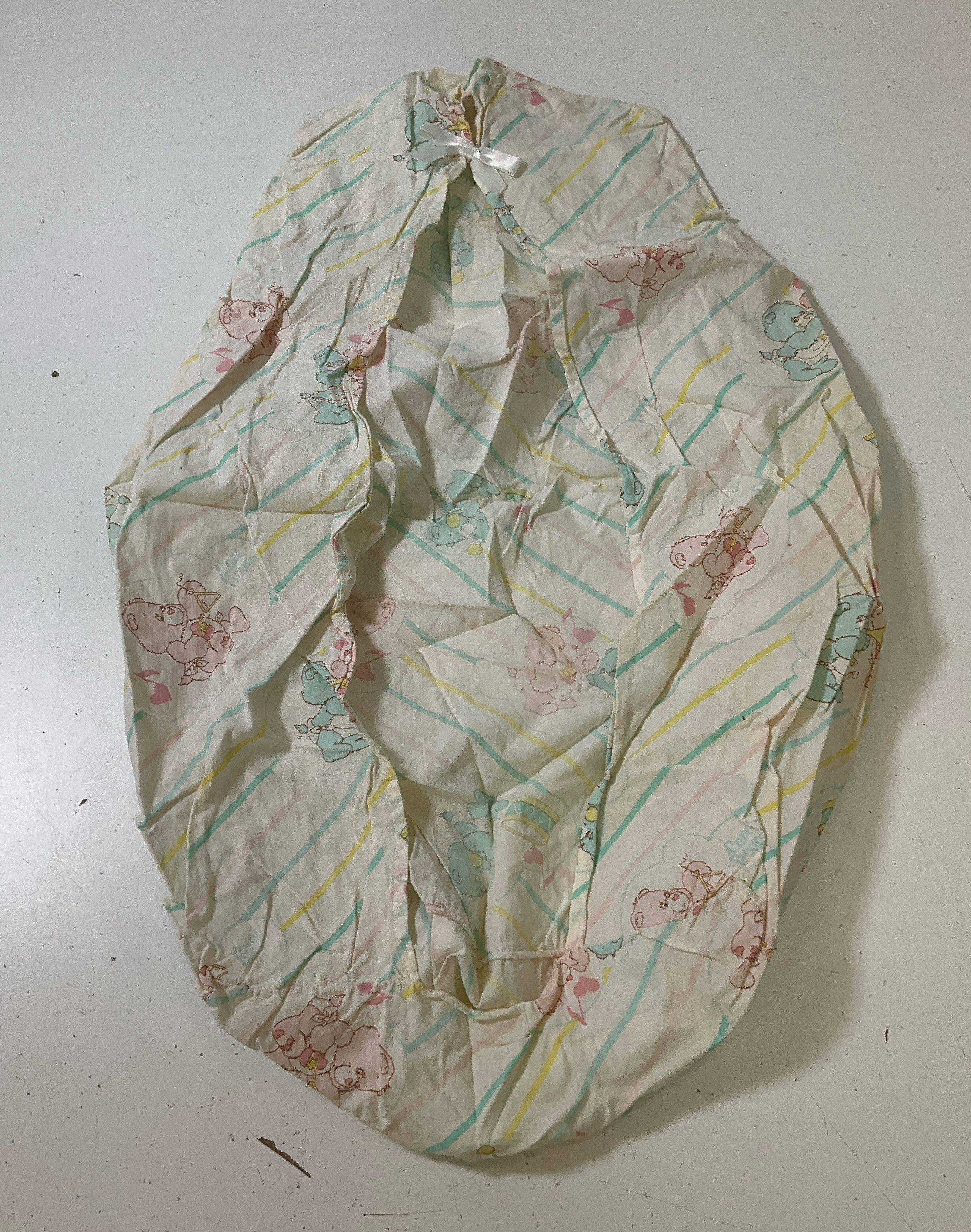 Vintage Care Bears Baby Linens & Flannel Scraps 6 Pieces Baby Hugs Baby Tugs - Image 7