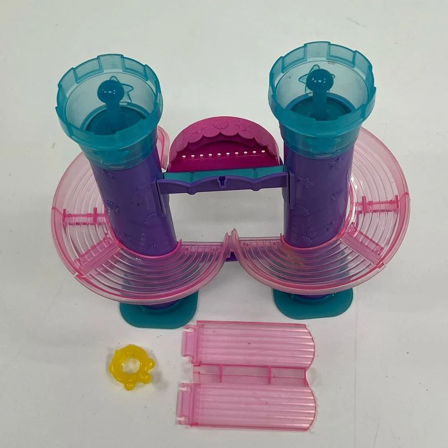 Vintage Collectible Mattel Polly Pocket Wild Waves Castle Slide Play Set Lot - Image 3