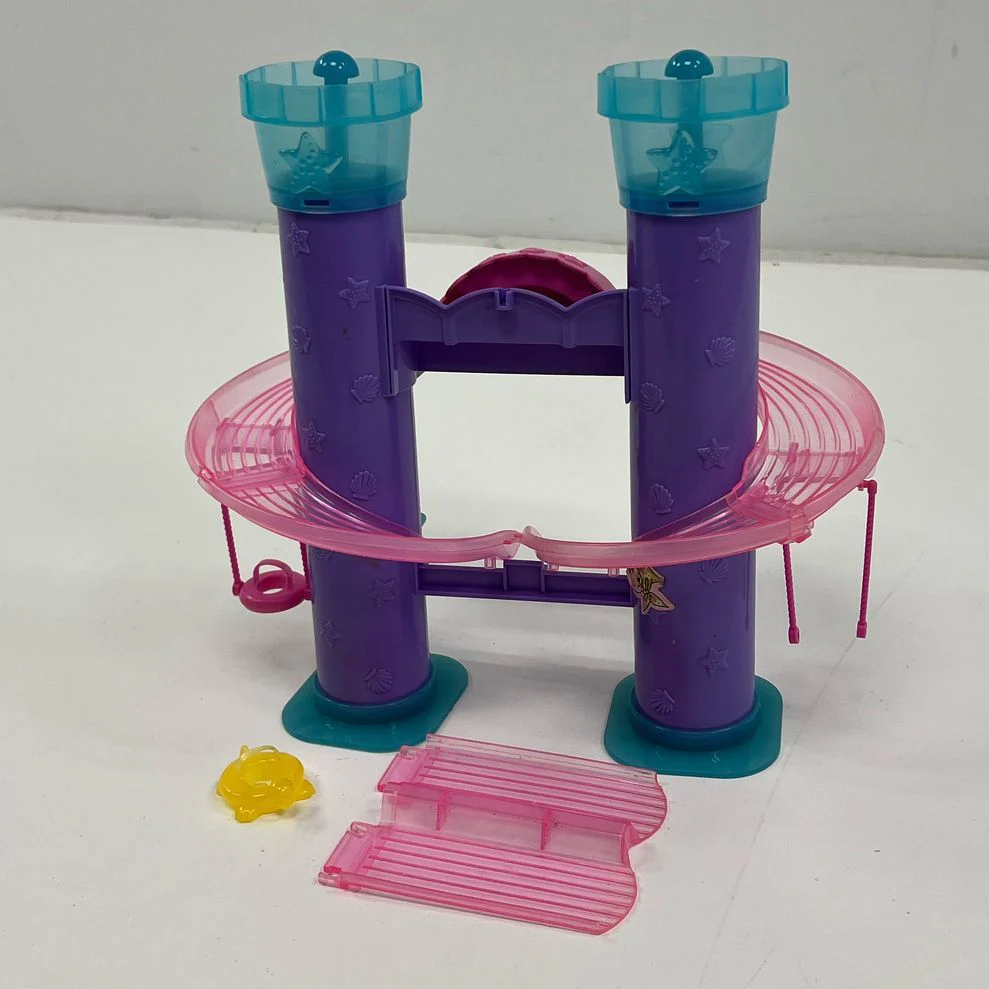 Vintage Collectible Mattel Polly Pocket Wild Waves Castle Slide Play Set Lot - Image 4