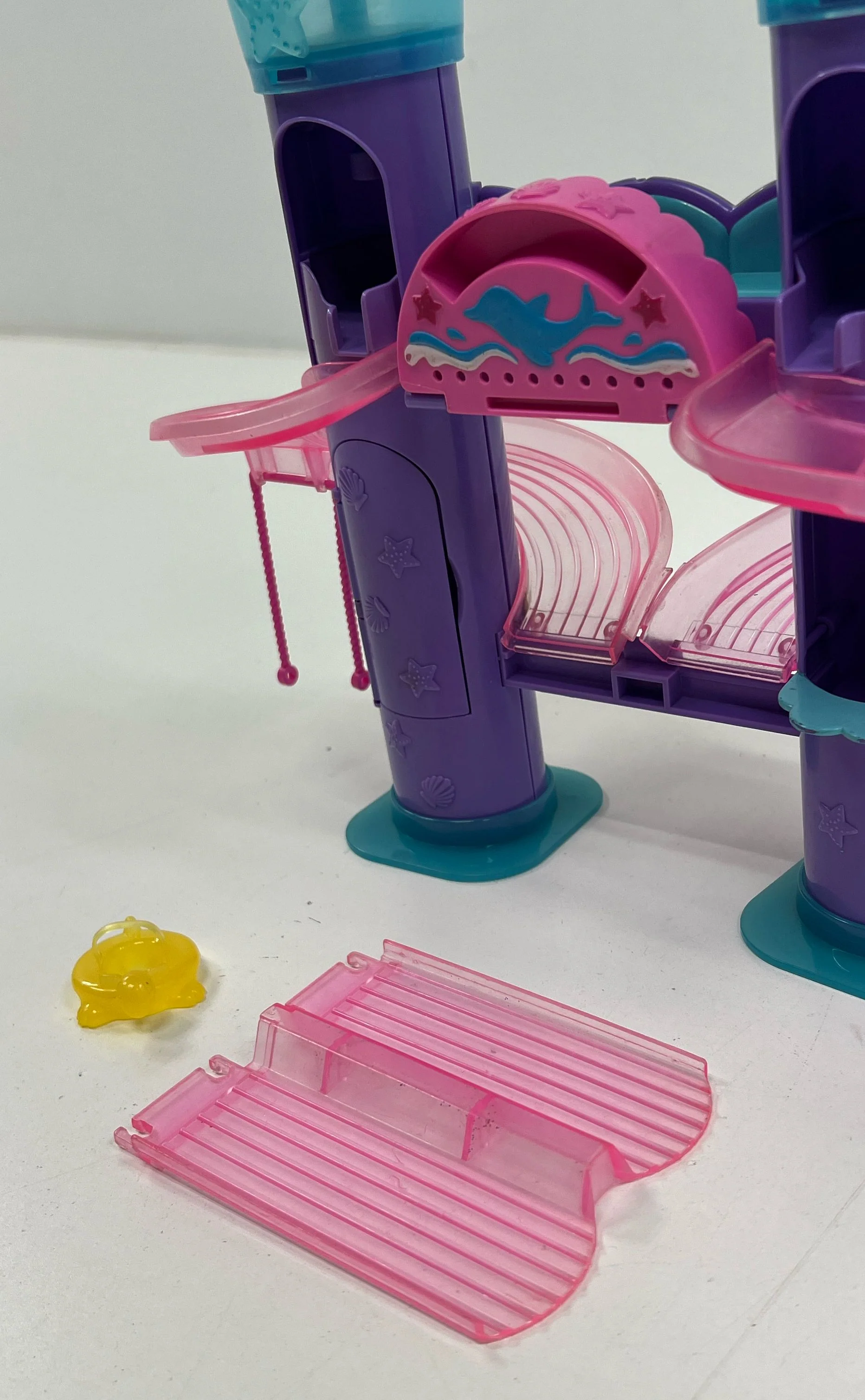Vintage Collectible Mattel Polly Pocket Wild Waves Castle Slide Play Set Lot - Image 5
