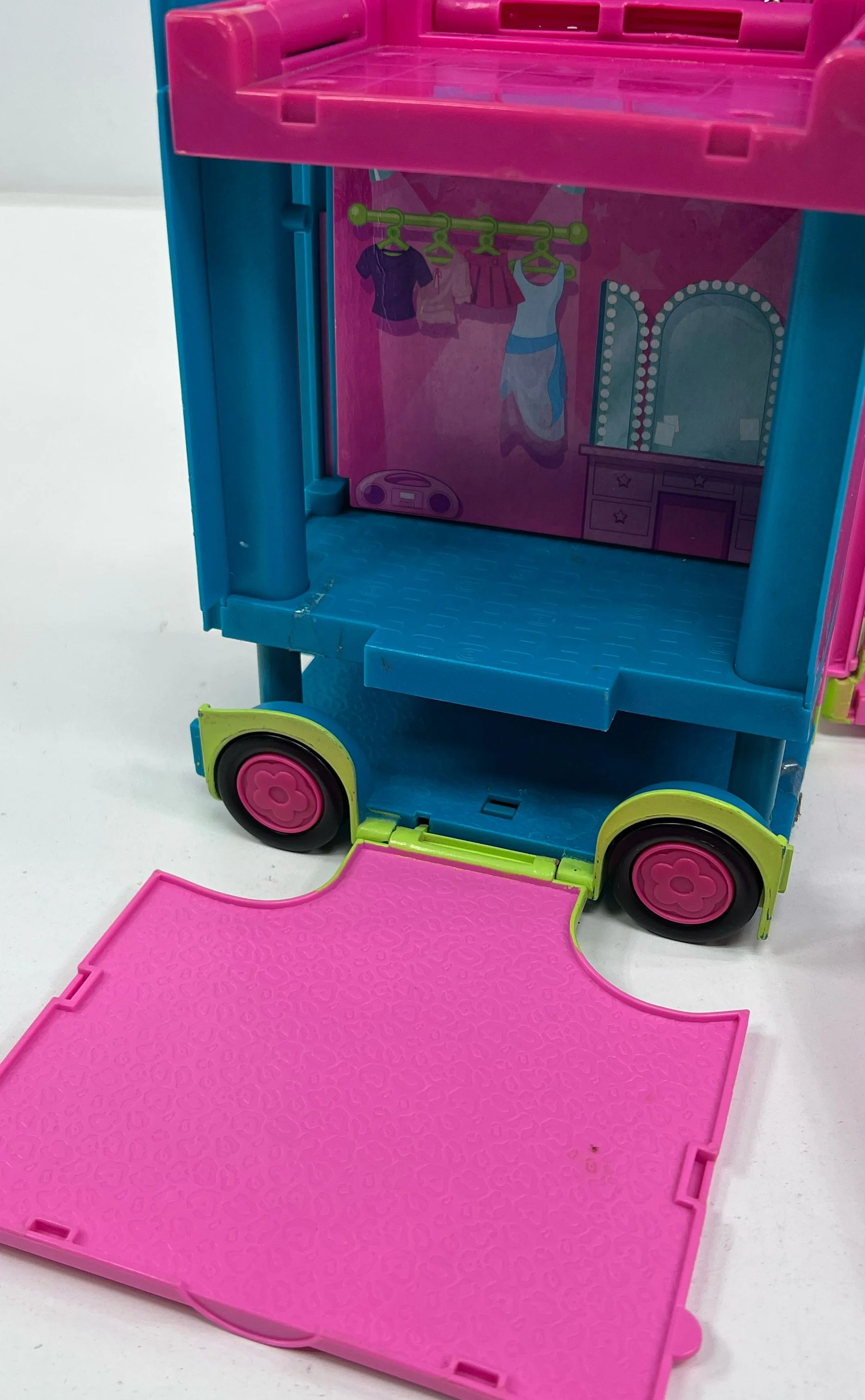 Vintage Collectible Toys Mattel Polly Pocket Triple Decker Fold Out Bus Lot - Image 4