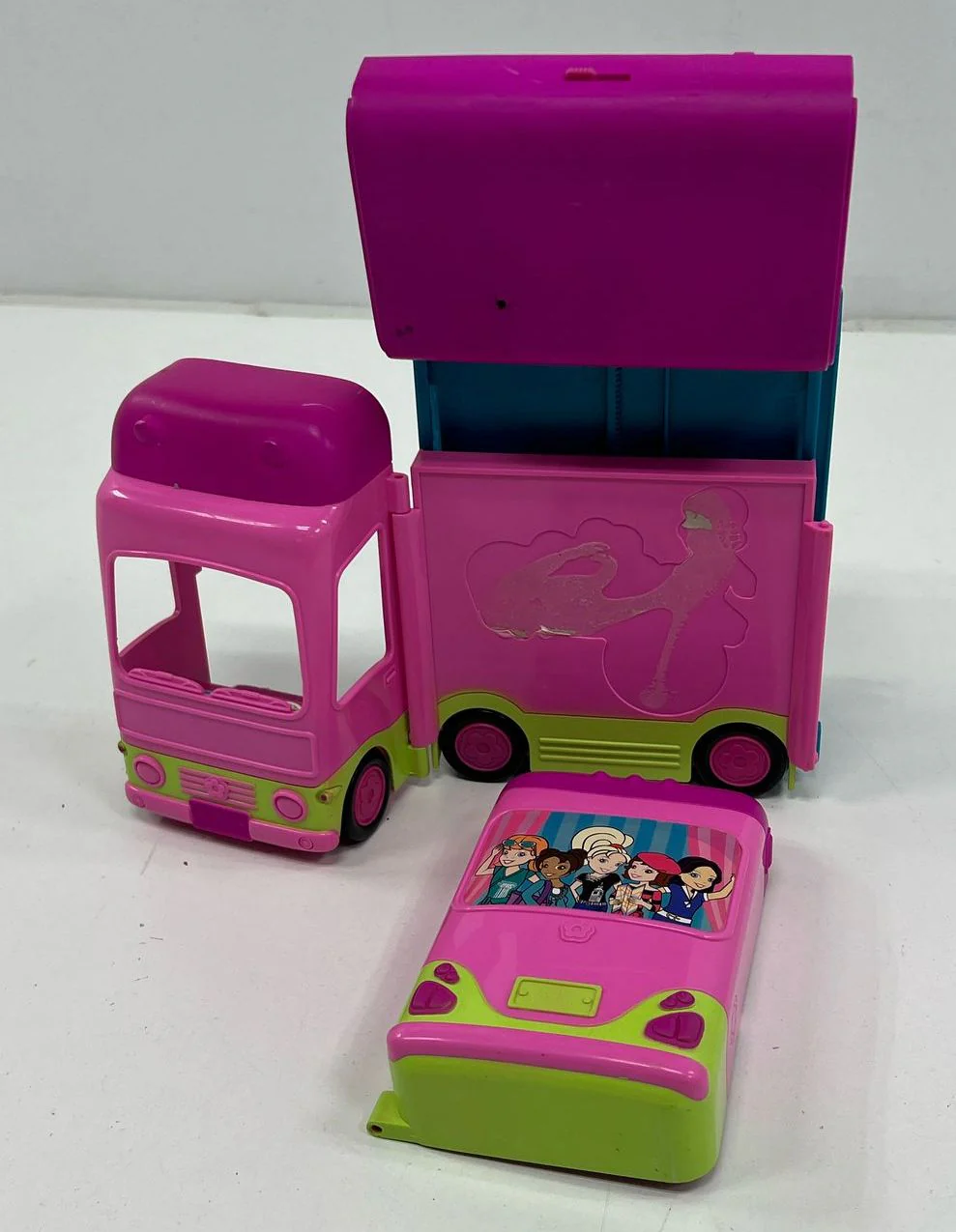 Vintage Collectible Toys Mattel Polly Pocket Triple Decker Fold Out Bus Lot - Image 6