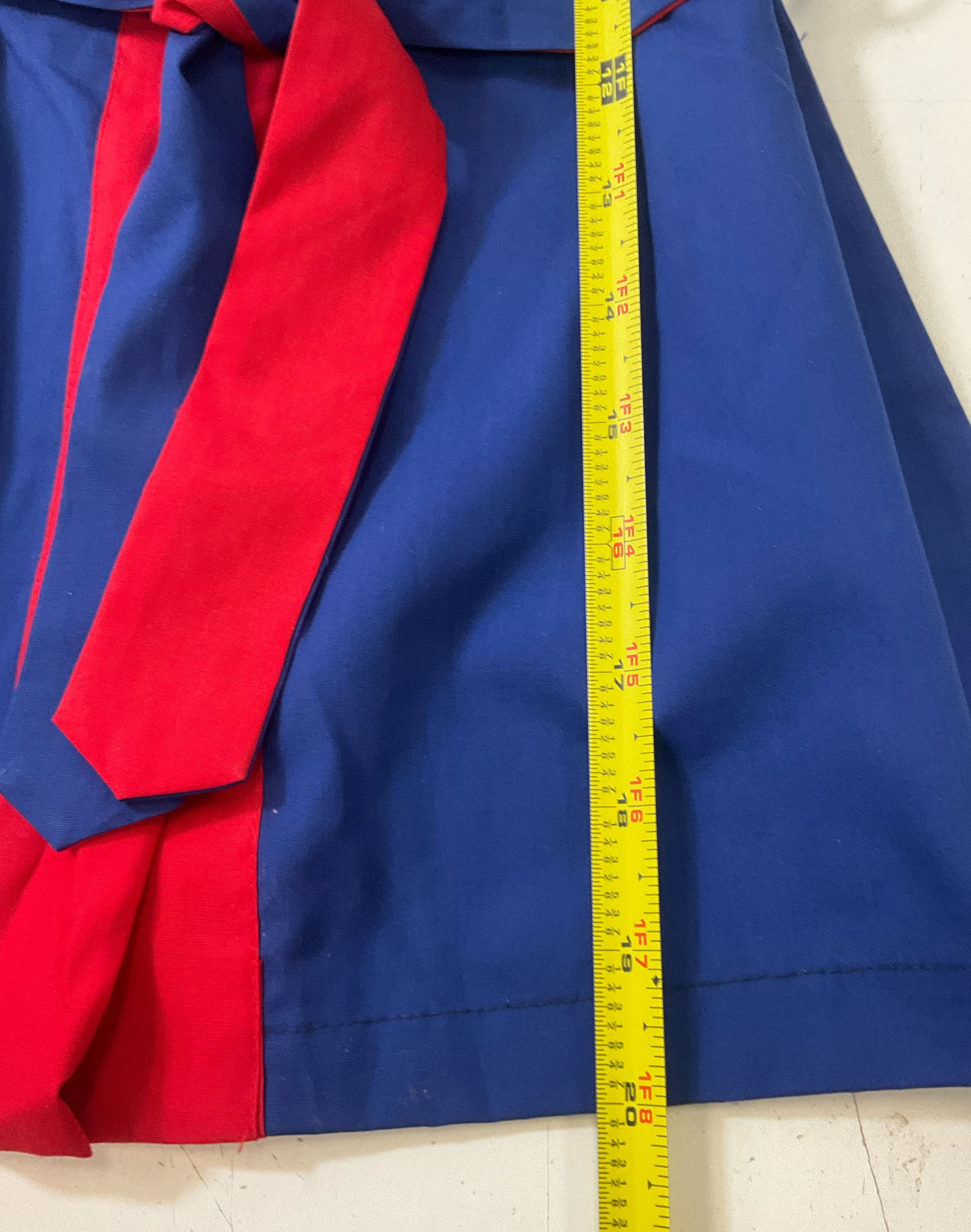 Vintage Plum Blossoms Blue & Red Chinese Souvenir Asian Robe Kid's Size 4 NWT - Image 6