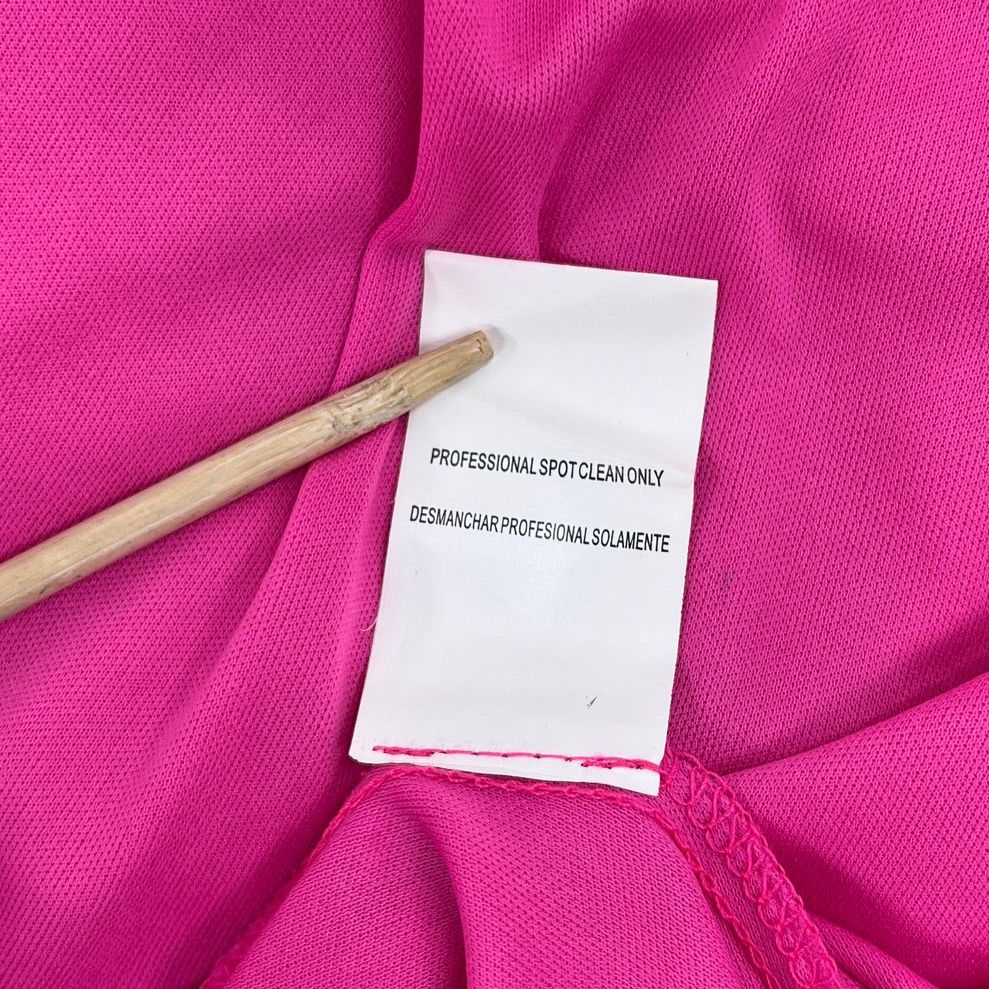 VTG Y2K Junior's City Triangles Hot Pink Beaded Hi-Lo Homecoming Dress - Size 9 - Image 10