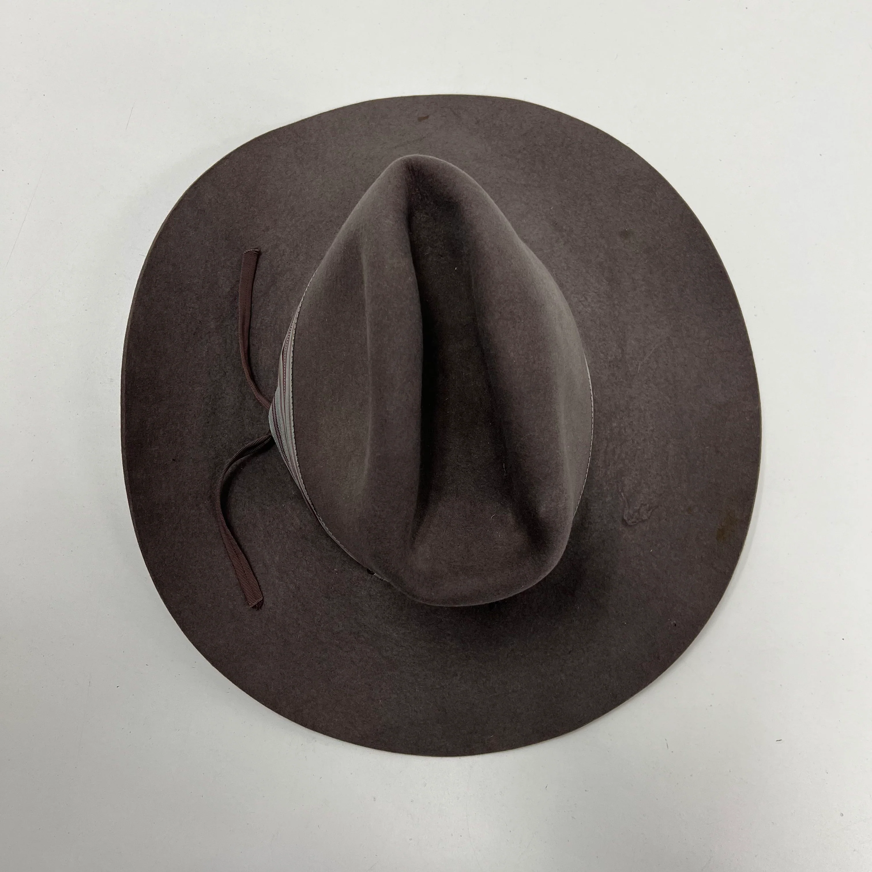 West Texas Western Wear Gray Hat XXXXX Quality Wool Size 6 3/4 *Repairs Needed - Image 4