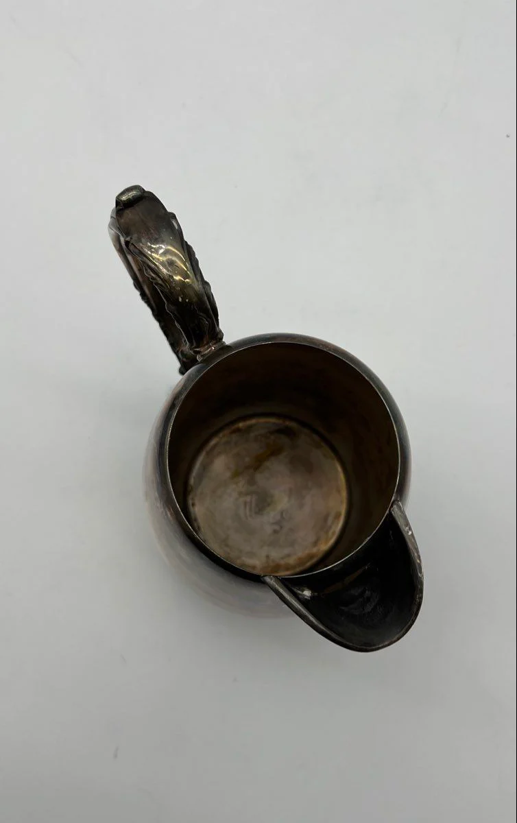 WM Rogers Silver Plate Water Pitcher Ornate Scroll Handle Victorian Vintage - Image 5