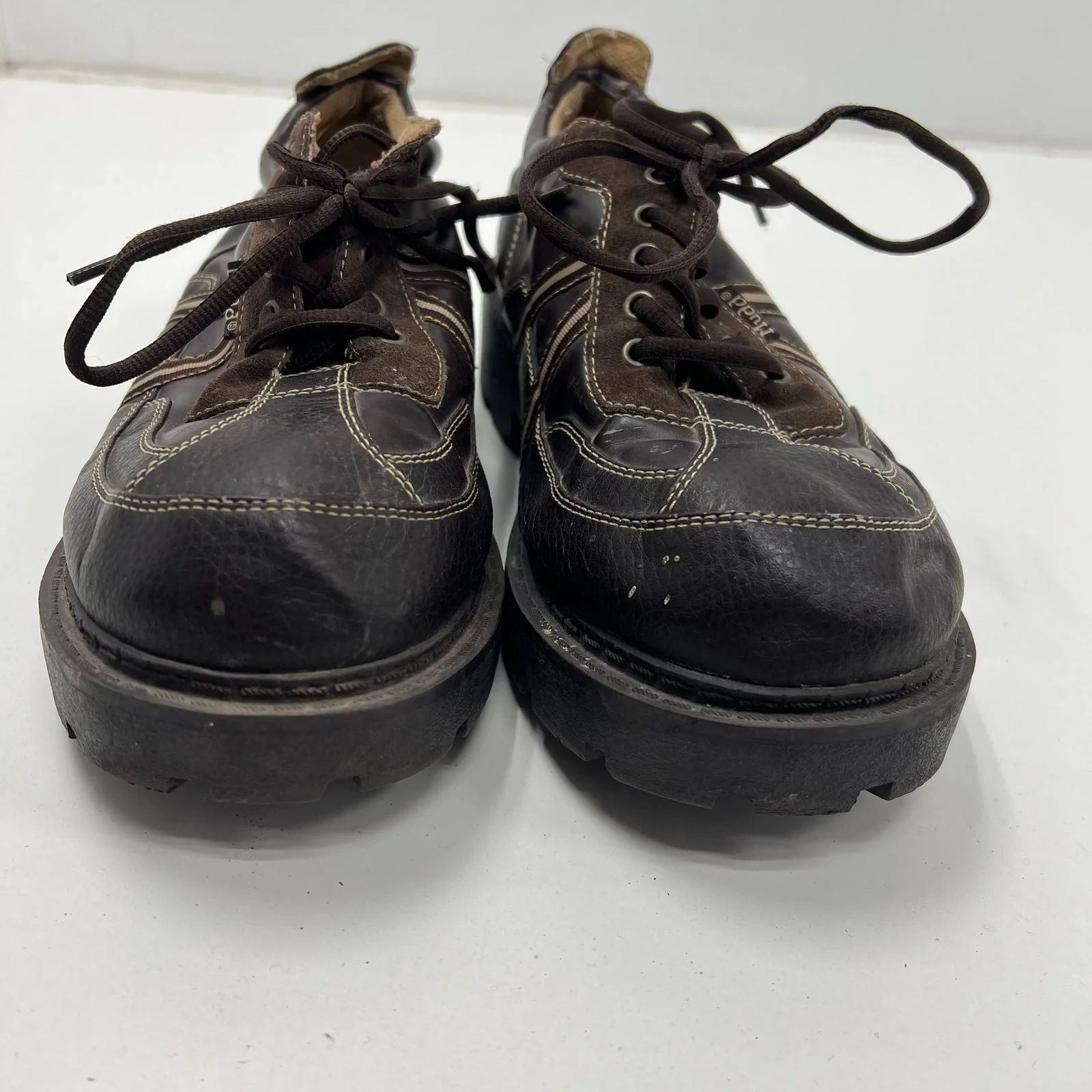 Y2K Mudd Jeffery Platform Loafer Casual Shoe Women 11M Brown - Image 4