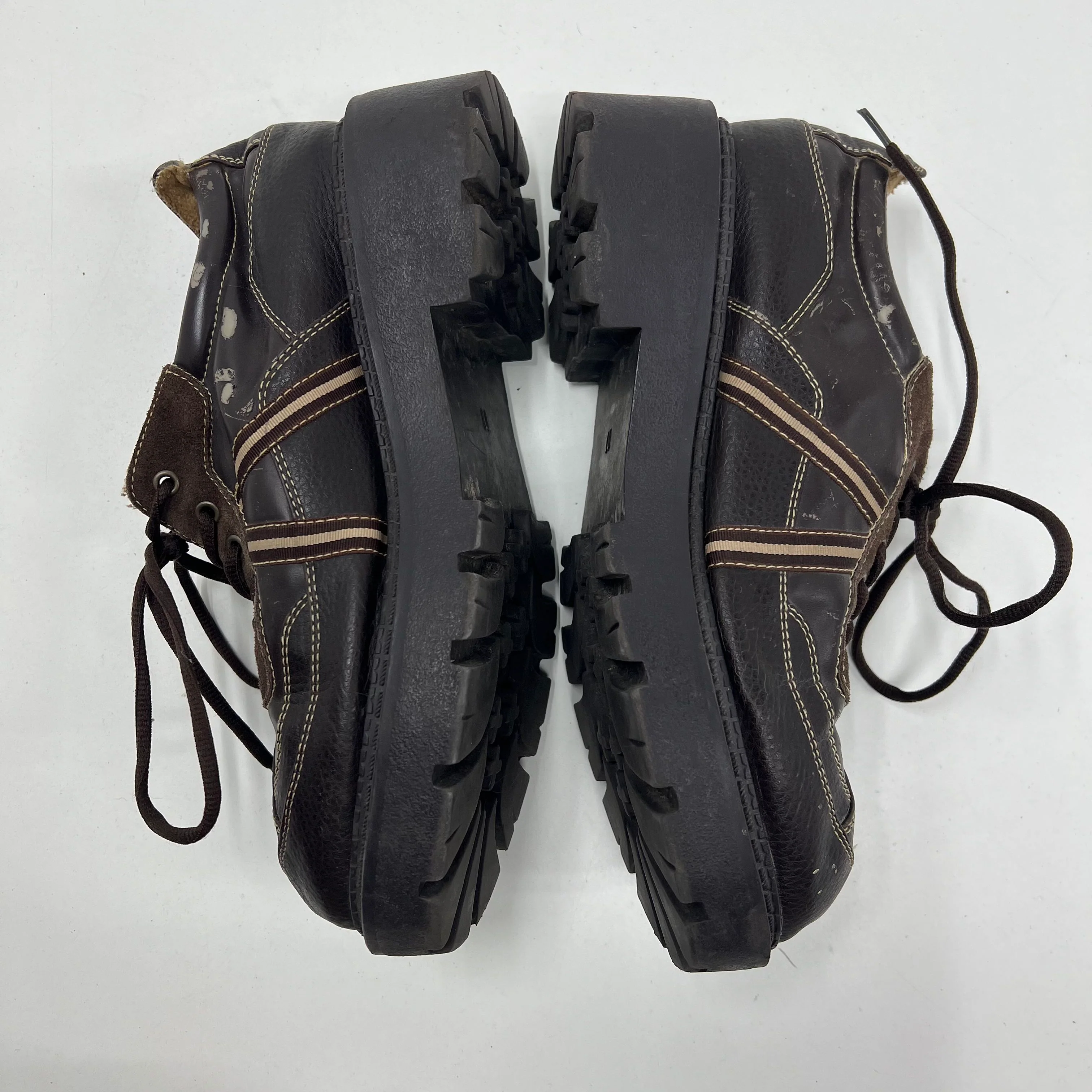 Y2K Mudd Jeffery Platform Loafer Casual Shoe Women 11M Brown - Image 5